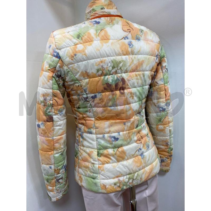 GIUBBINO DONNA 100GRAMMI GEOX BEIGE ARANCIONE VERDE MACULATO FLOREALE  | Mercatino dell'Usato Torino tenivelli 5