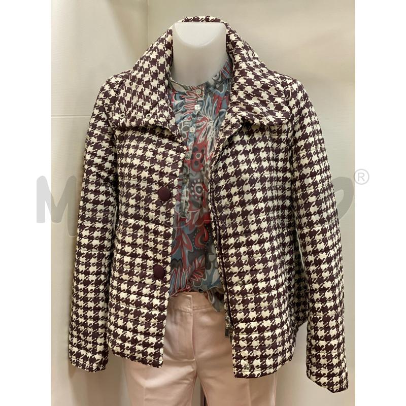 GIUBBINO DONNA 100GRAMMI GEOX PIED DE POULE BORDEAUX BIANCO | Mercatino dell'Usato Torino tenivelli 1