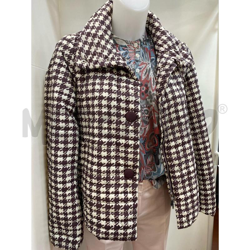 GIUBBINO DONNA 100GRAMMI GEOX PIED DE POULE BORDEAUX BIANCO | Mercatino dell'Usato Torino tenivelli 2