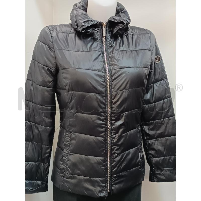 GIUBBINO DONNA ARMANI JEANS NERO ZIP CHROMATO  | Mercatino dell'Usato Torino tenivelli 1