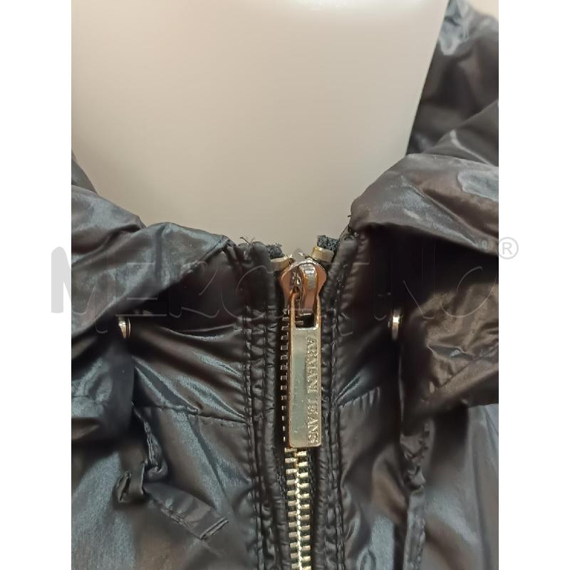 GIUBBINO DONNA ARMANI JEANS NERO ZIP CHROMATO  | Mercatino dell'Usato Torino tenivelli 4