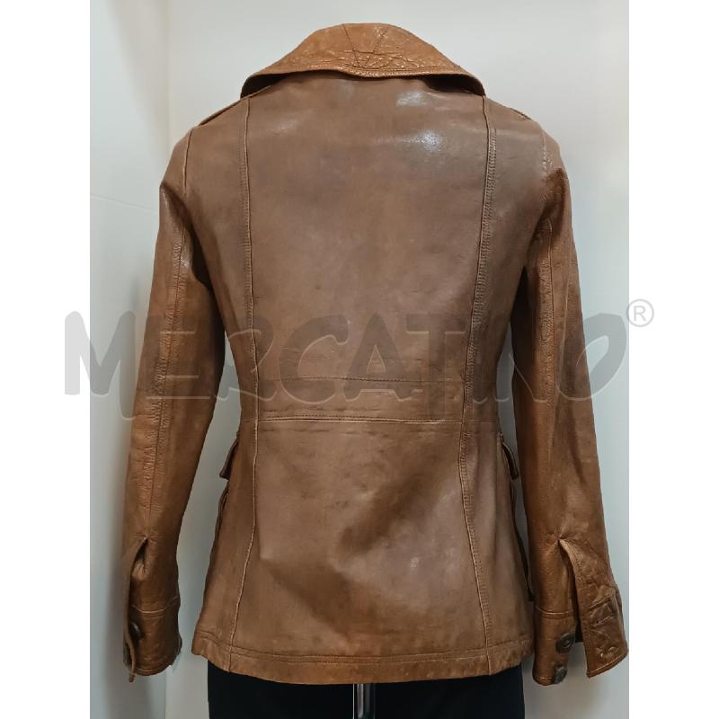 GIUBBINO DONNA GAP IN PELLE MARRONE  | Mercatino dell'Usato Torino tenivelli 2