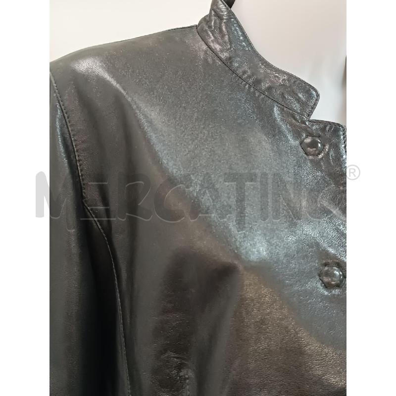 GIUBBINO DONNA INTREND IN PELLE NERO CHIUSURA POUSSOIR  | Mercatino dell'Usato Torino tenivelli 2