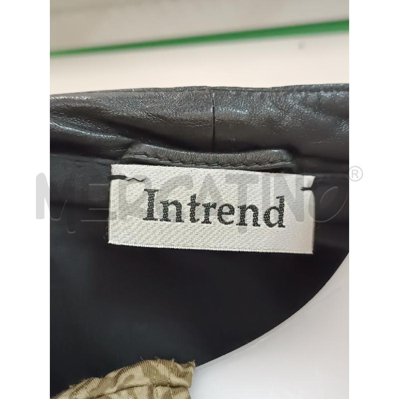GIUBBINO DONNA INTREND IN PELLE NERO CHIUSURA POUSSOIR  | Mercatino dell'Usato Torino tenivelli 5