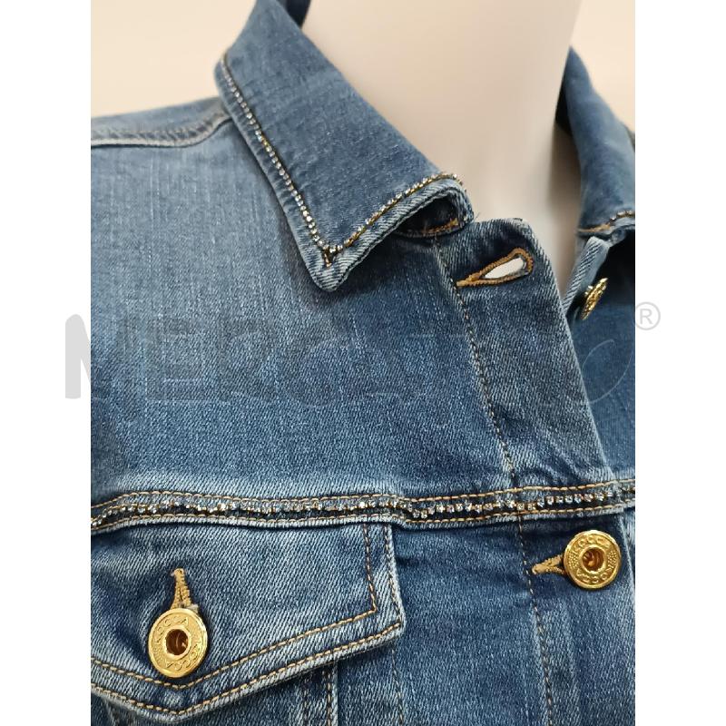 GIUBBINO DONNA KOCCA JEANS BLU INSERTO STRISCIA STRASS | Mercatino dell'Usato Torino tenivelli 2