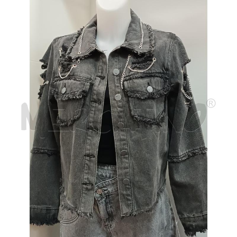 GIUBBINO DONNA NAZZARO JEANS NERO STRAPPI | Mercatino dell'Usato Torino tenivelli 1