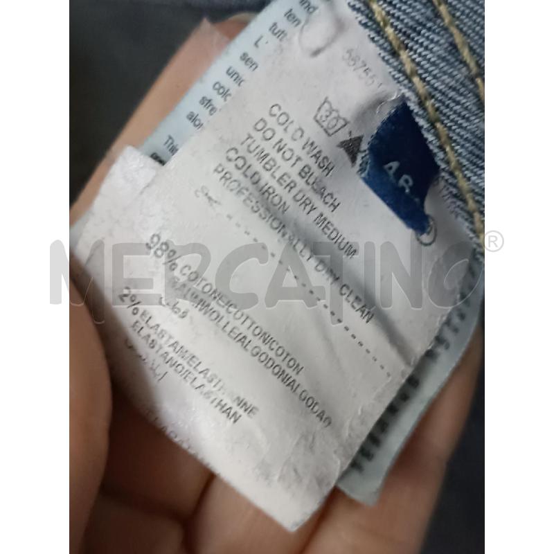 GIUBBINO DONNA TRUSSARDI JEANS LAVVAGGIO CLASSICO RICAMI FIORI BEIGE  | Mercatino dell'Usato Torino tenivelli 4
