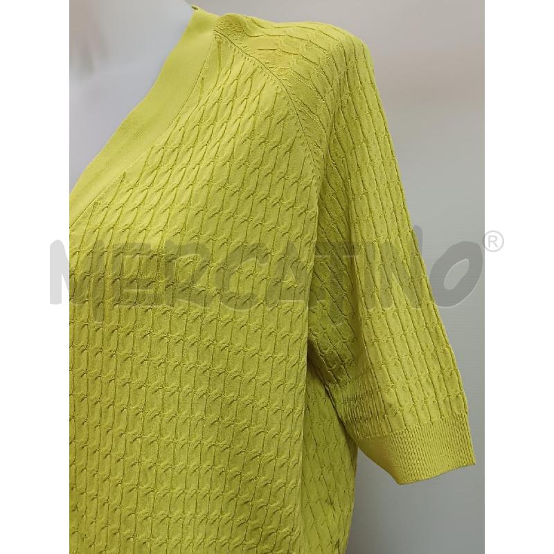GOLFINO DONNA 1/2MANICA VERDE GIALLO/ROSA MAGLIFICIO SILO  | Mercatino dell'Usato Torino tenivelli 2