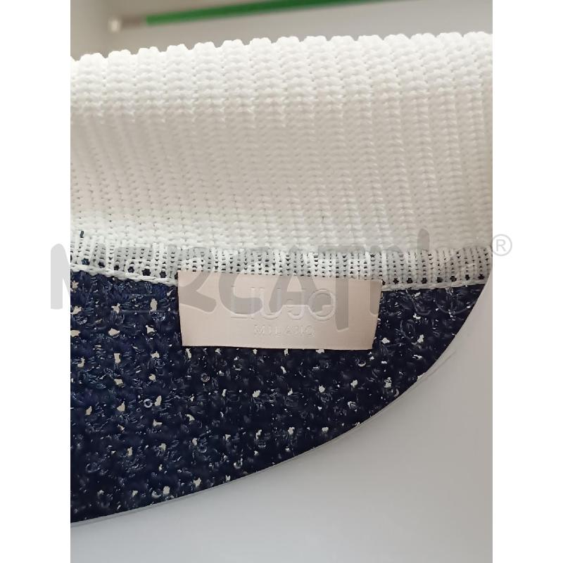 GOLFINO DONNA LIU-JO BLU INSERTI BIANCHI BOTTONI STRASS | Mercatino dell'Usato Torino tenivelli 4
