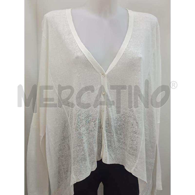 GOLFINO DONNA STEFANEL BIANCO COLLECTIBLE ELASTICO NELLA SCHIENA   | Mercatino dell'Usato Torino tenivelli 1