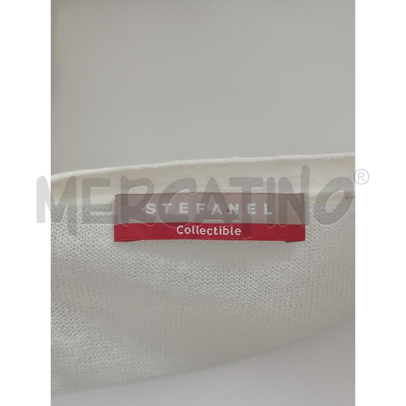 GOLFINO DONNA STEFANEL BIANCO COLLECTIBLE ELASTICO NELLA SCHIENA   | Mercatino dell'Usato Torino tenivelli 4