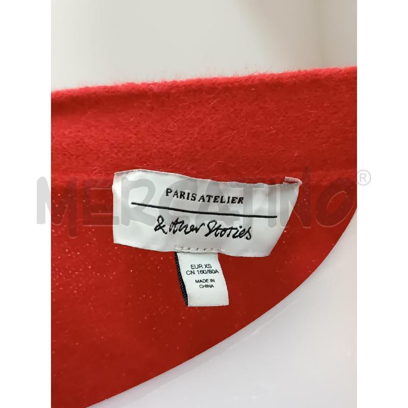 GOLFINO DONNA &OTHER STORIES ROSSO BOTTONI CUORE DORATI  | Mercatino dell'Usato Torino tenivelli 5