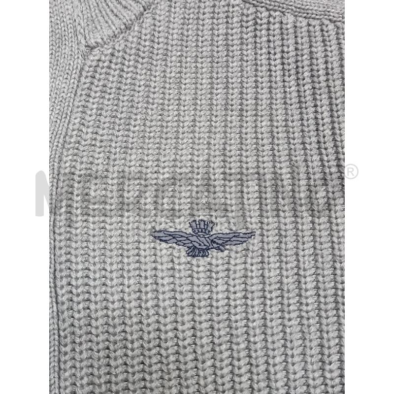 GOLFINO UOMO AERONAUTICA MILITAGE GRIGIO BOTTONI DAVANTI  | Mercatino dell'Usato Torino tenivelli 2
