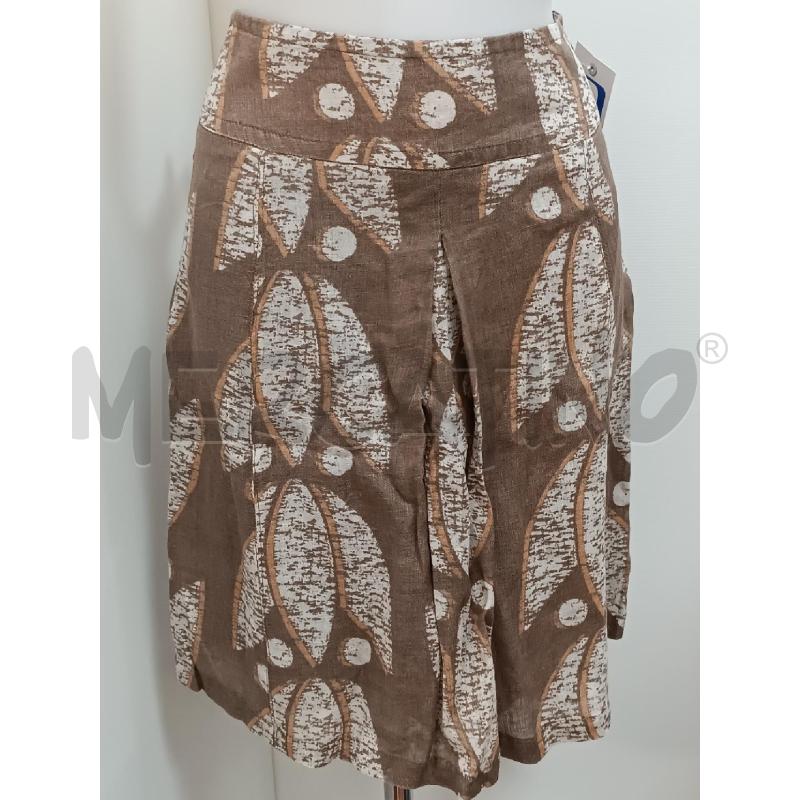 GONNA MAX& CO TUBINO MARRONE FANTASIA BEIGE PURO LINO  | Mercatino dell'Usato Torino tenivelli 1
