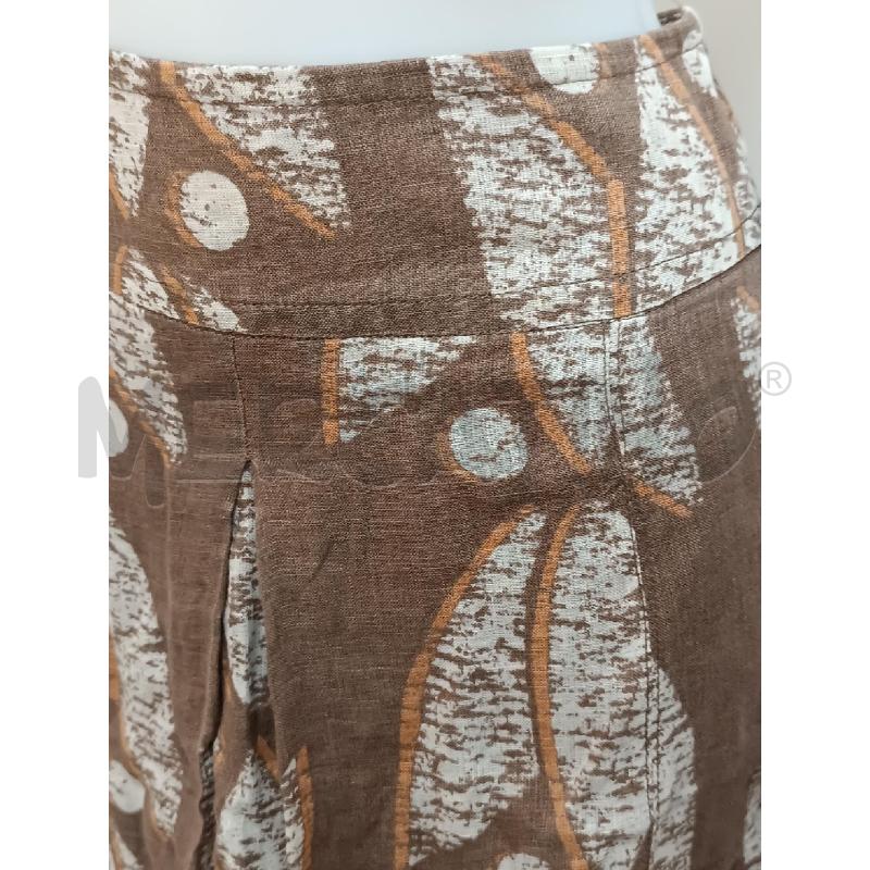 GONNA MAX& CO TUBINO MARRONE FANTASIA BEIGE PURO LINO  | Mercatino dell'Usato Torino tenivelli 2