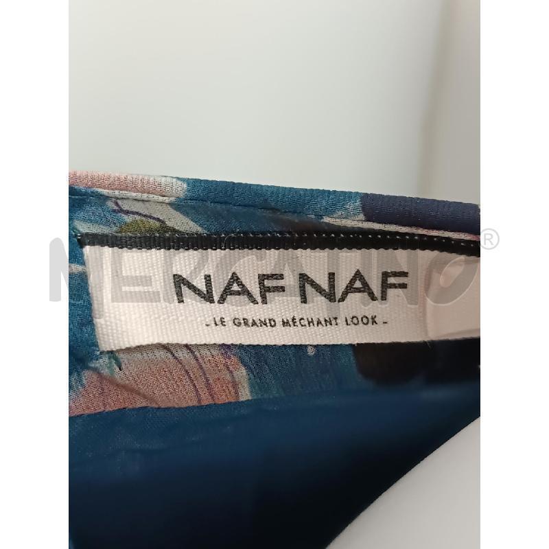 GONNA NAF NAF BLU FLOREALE TESSUTO T. SETA  | Mercatino dell'Usato Torino tenivelli 4