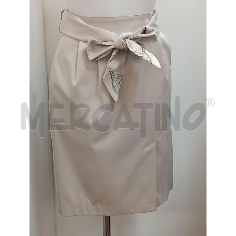 GONNA SFIZIO BEIGE TUBINO CON CINTURA  | Mercatino dell'Usato Torino tenivelli 1