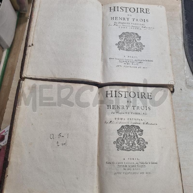 HISTORY DE HENRY TROIS 2 TOMI EPOCA | Mercatino dell'Usato Torino tenivelli 1