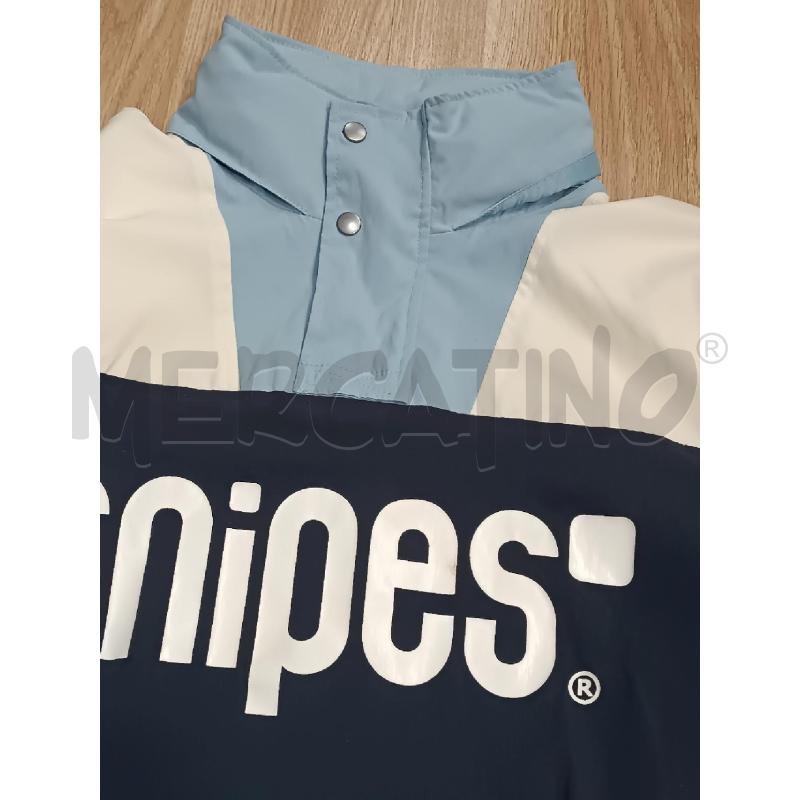 IMPERMEABILE UNISEX SNIPES VINTAGE BLUNOTTE CON INSERTI AZZURRO BEIGE ROSA GIALLO  | Mercatino dell'Usato Torino tenivelli 4