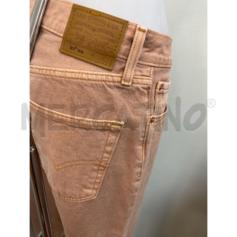 JEANS DONNA LEVIS 501 ROSA PESCA  | Mercatino dell'Usato Torino tenivelli 3