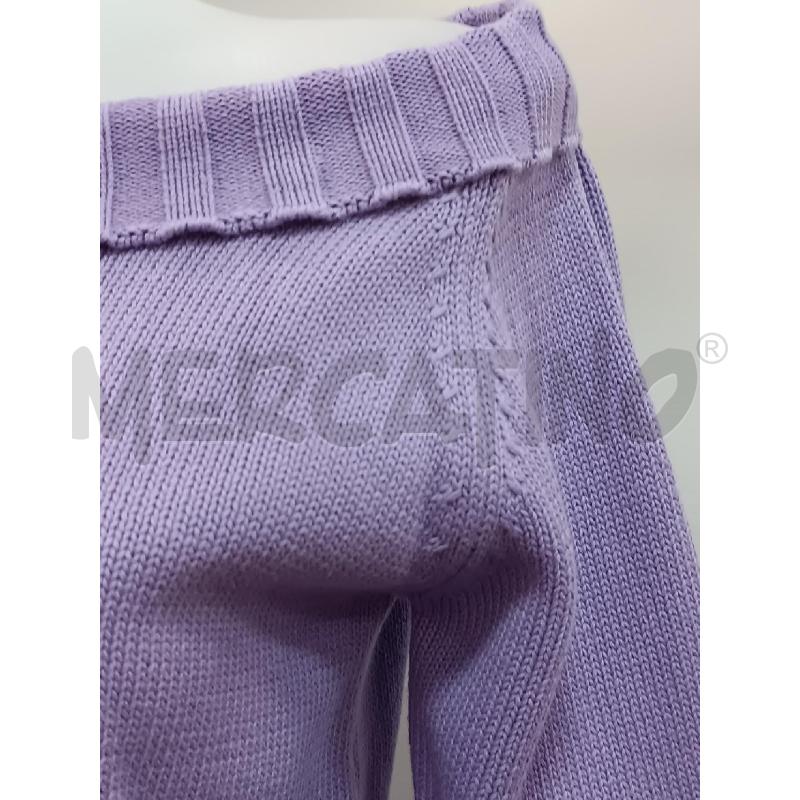 MAGLIA DONNA ANIS WHITE VIOLA MANICA 3/4 | Mercatino dell'Usato Torino tenivelli 2