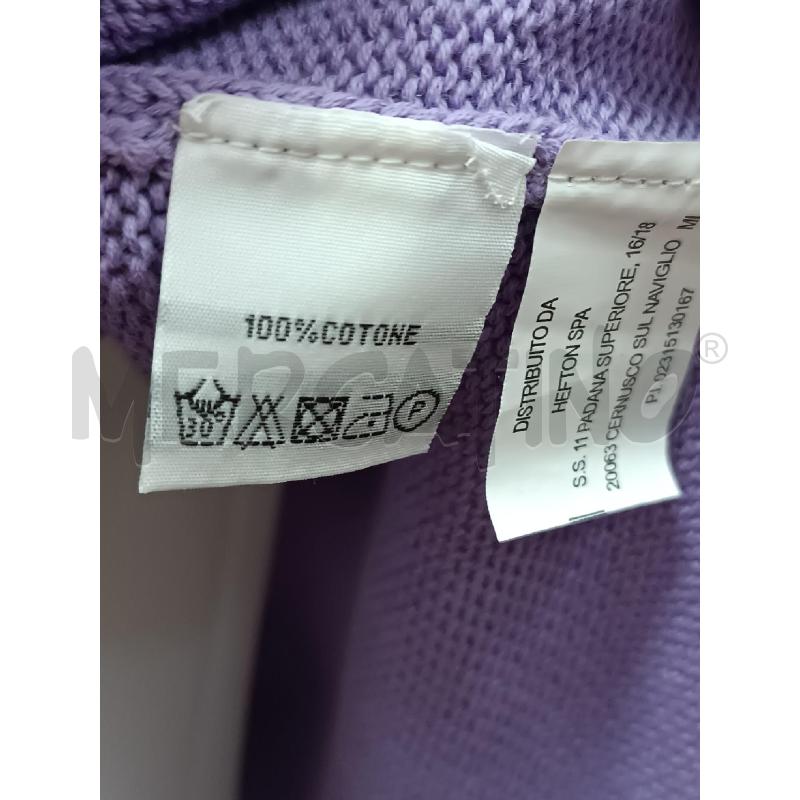 MAGLIA DONNA ANIS WHITE VIOLA MANICA 3/4 | Mercatino dell'Usato Torino tenivelli 4