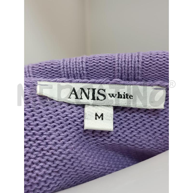 MAGLIA DONNA ANIS WHITE VIOLA MANICA 3/4 | Mercatino dell'Usato Torino tenivelli 5