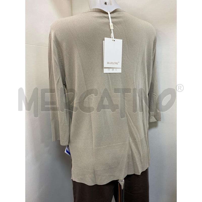 MAGLIA DONNA BLUOLTRE BEIGE MANICA 3/4 | Mercatino dell'Usato Torino tenivelli 4