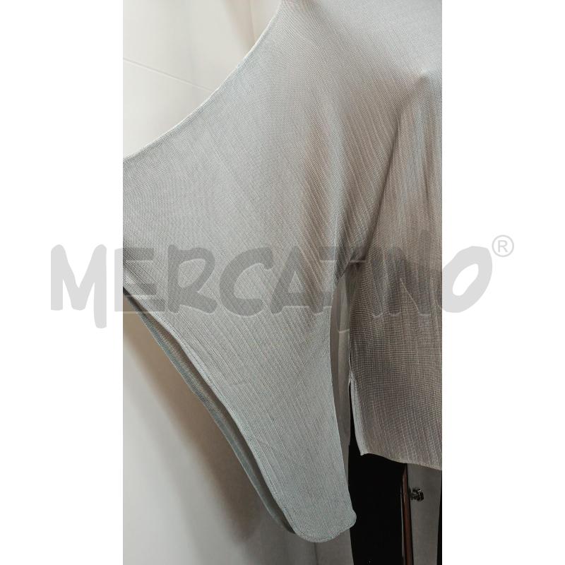 MAGLIA DONNA EXILIA GRIGIA 1/2MANICA AMPIA A FARFALLA  | Mercatino dell'Usato Torino tenivelli 2