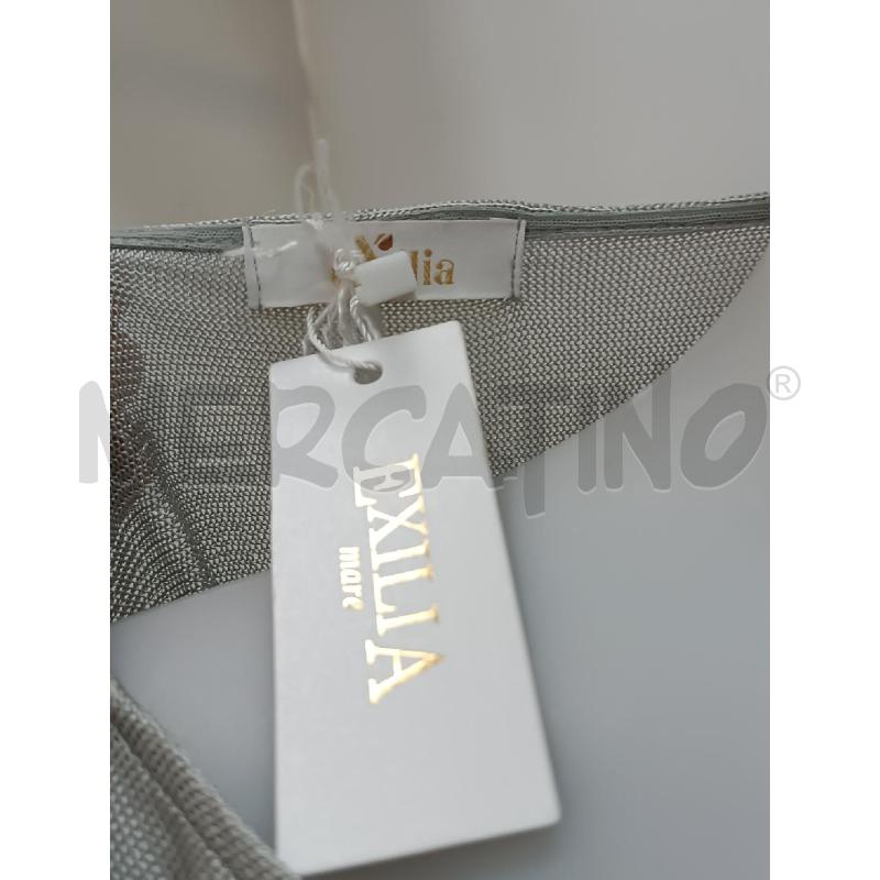 MAGLIA DONNA EXILIA GRIGIA 1/2MANICA AMPIA A FARFALLA  | Mercatino dell'Usato Torino tenivelli 4