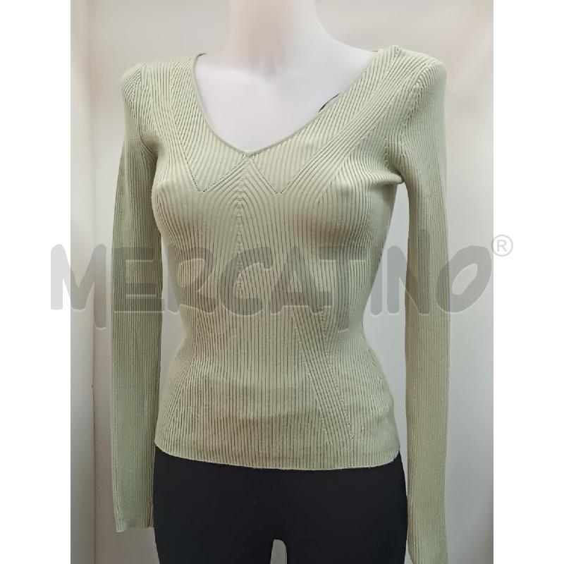 MAGLIA DONNA GUESS VERDE MENTA A COSTE SCOLLO V  | Mercatino dell'Usato Torino tenivelli 1