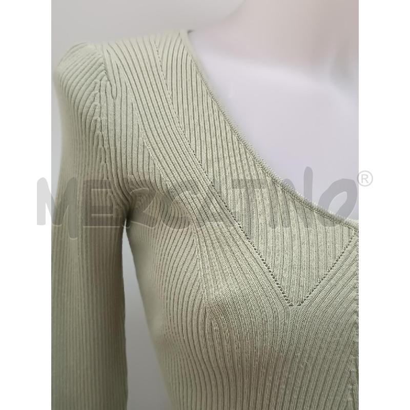 MAGLIA DONNA GUESS VERDE MENTA A COSTE SCOLLO V  | Mercatino dell'Usato Torino tenivelli 2
