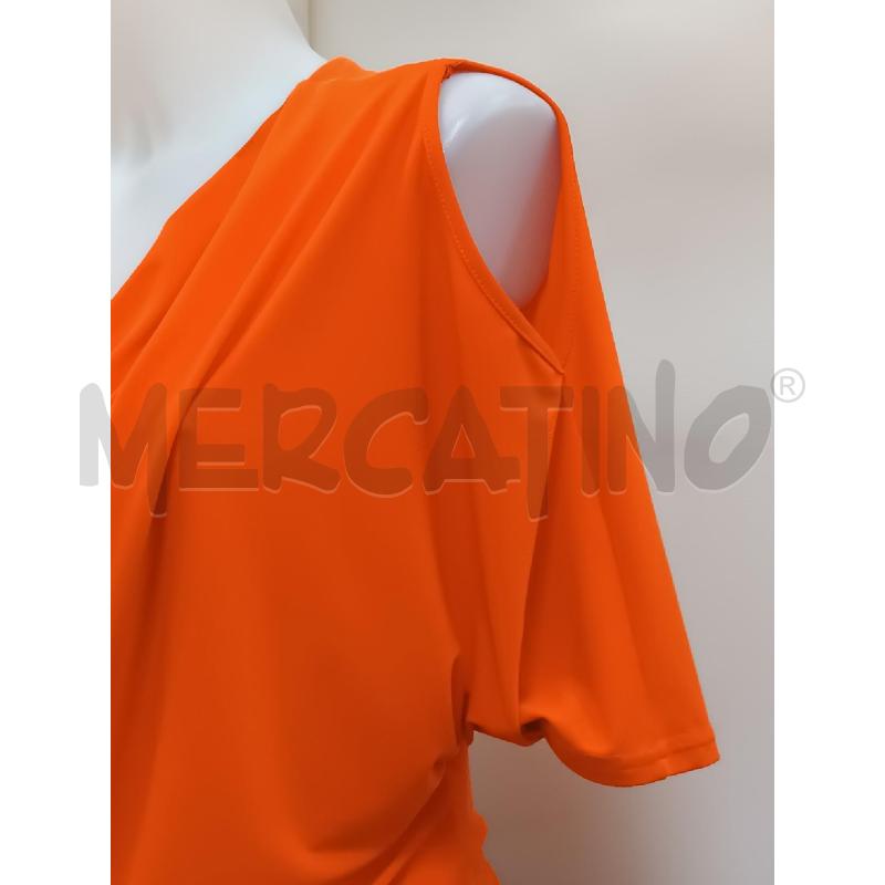 MAGLIA DONNA RIBKOFF ARANCIONE MANICA 3/4  | Mercatino dell'Usato Torino tenivelli 2
