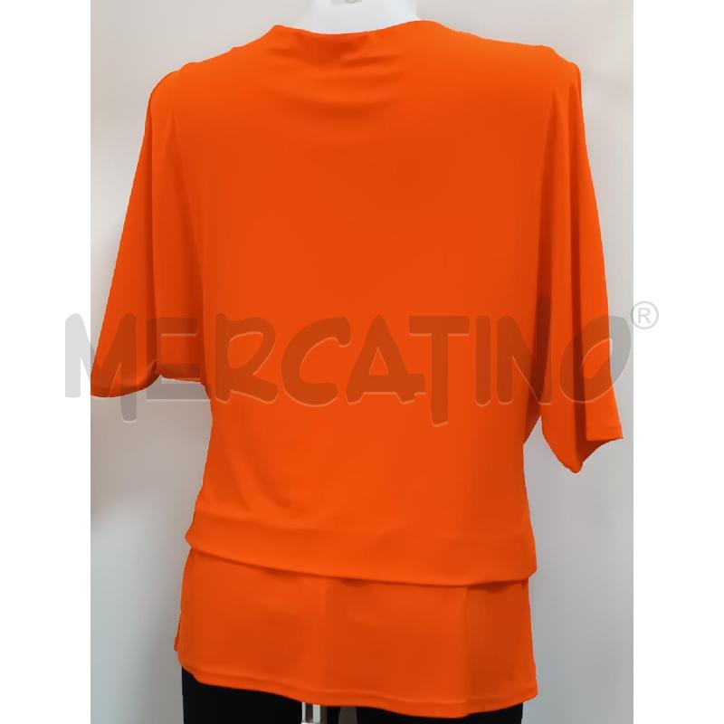 MAGLIA DONNA RIBKOFF ARANCIONE MANICA 3/4  | Mercatino dell'Usato Torino tenivelli 5