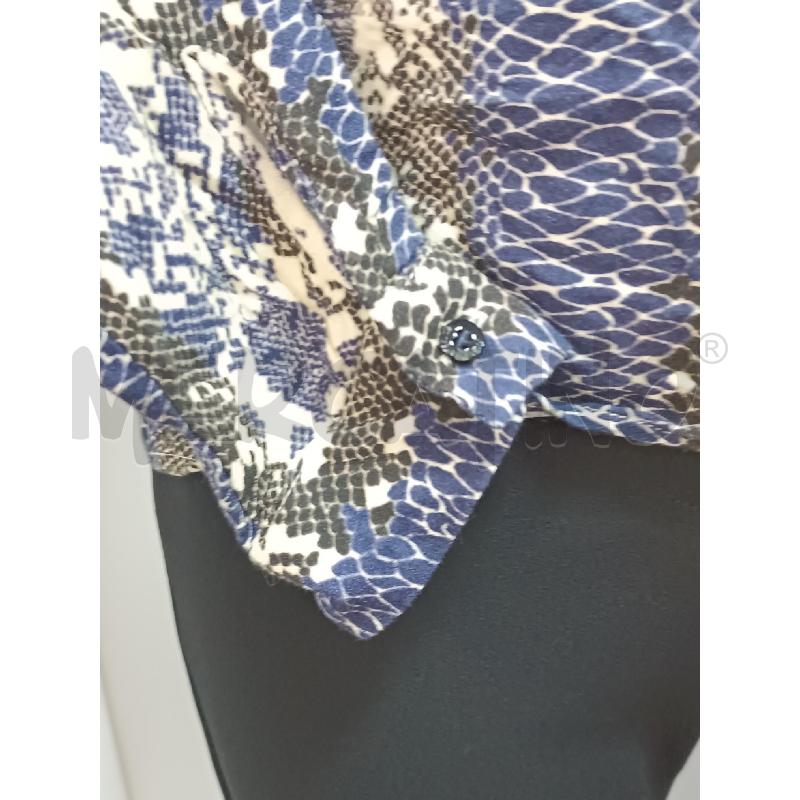 MAGLIA DONNA TRUSSARDI JEANS VIOLA BEIGE DISEGNO RETTILE  | Mercatino dell'Usato Torino tenivelli 3