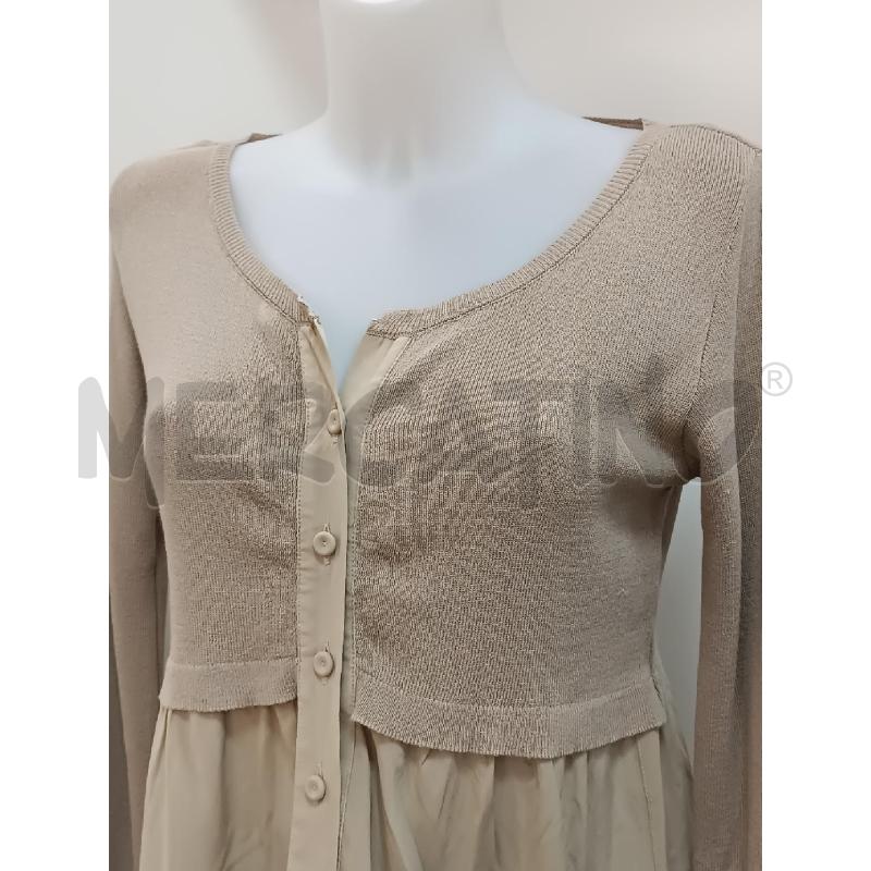 MAGLIA DONNA TWIN SET BEIGE FONDO VOLLANT  | Mercatino dell'Usato Torino tenivelli 2