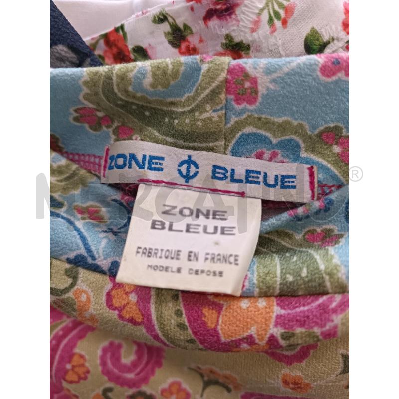 MAGLIA DONNA ZONE BLEUE PATCHWORK COLORI VERDE BLU ROSA ARABESCHE  | Mercatino dell'Usato Torino tenivelli 4