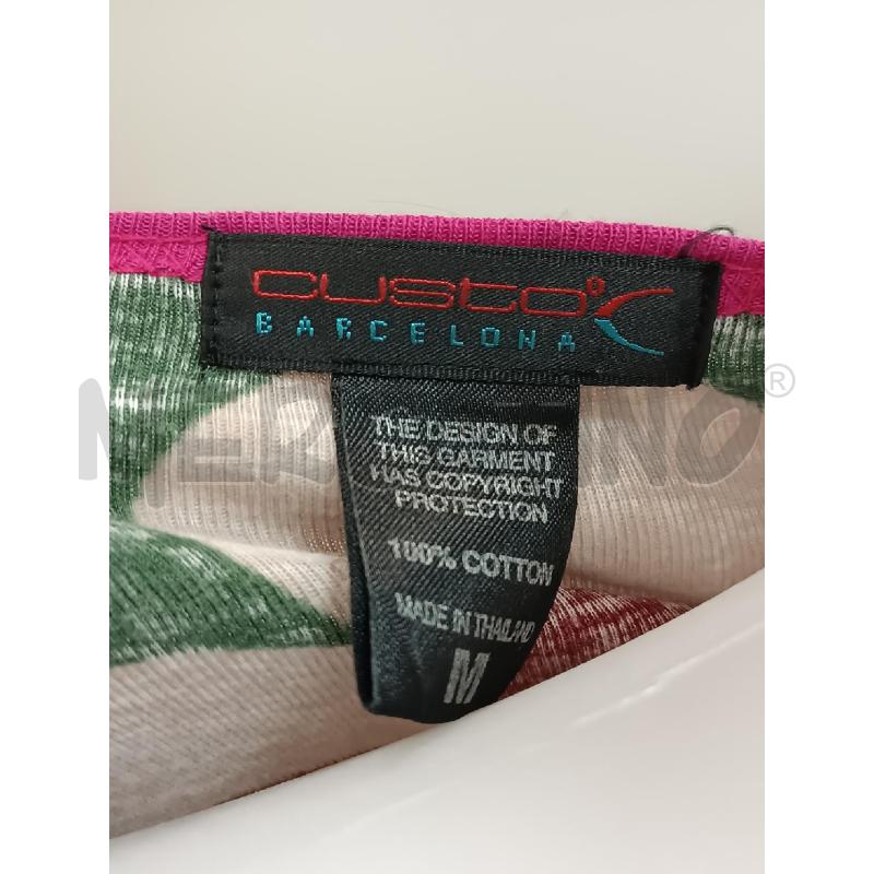 MAGLIETTA DONNA CUSTO BARCELONA VERDE FLUO VERDONE ROSA FUCSIA | Mercatino dell'Usato Torino tenivelli 5