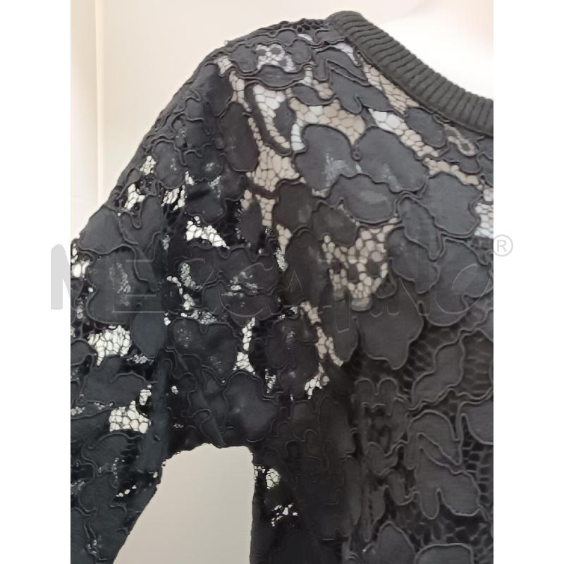 MAGLIETTA DONNA DI PIZZO NERO  TWIN-SET  | Mercatino dell'Usato Torino tenivelli 2
