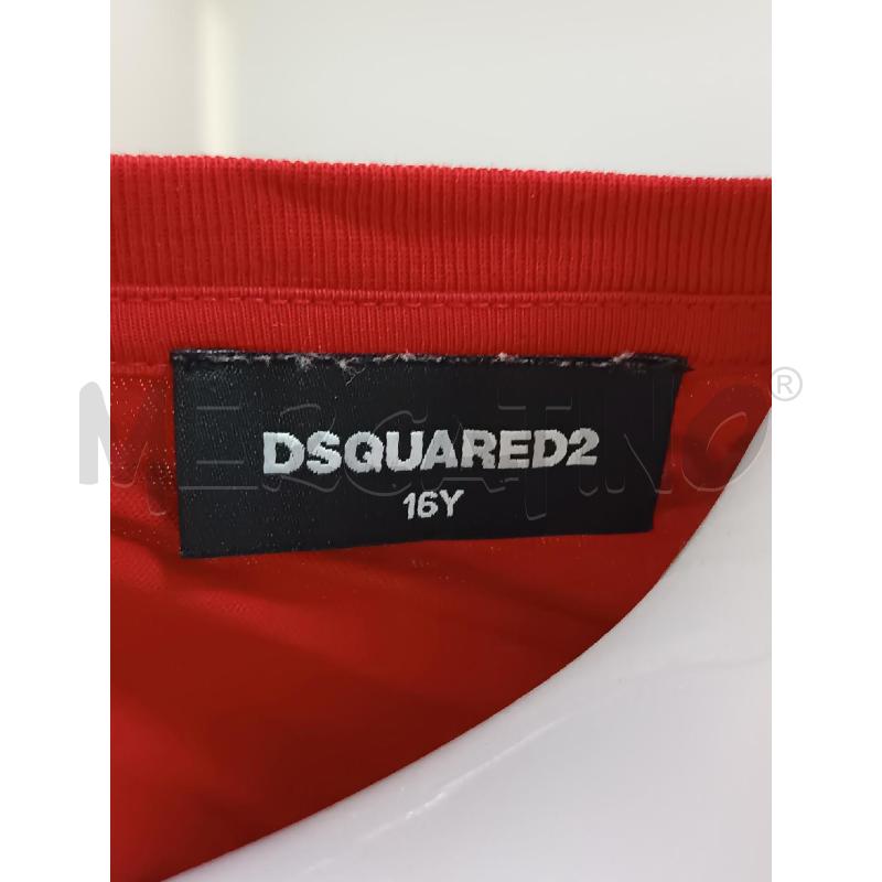 MAGLIETTA DONNA DSQUARED2 ROSSO BAMBINA GATTO  | Mercatino dell'Usato Torino tenivelli 5