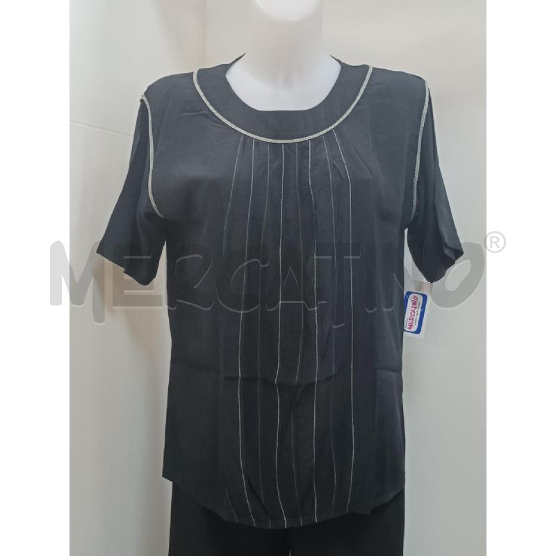 MAGLIETTA DONNA LES COPAINS NERA RIGHE BEIGE  | Mercatino dell'Usato Torino tenivelli 1