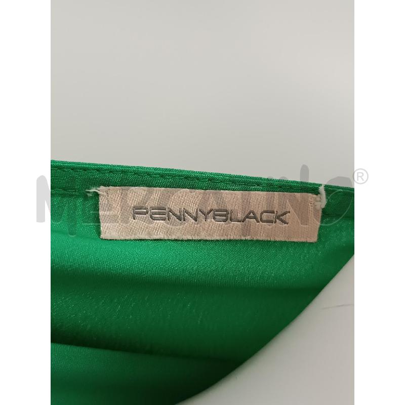 MAGLIETTA DONNA PENNYBLACK VERDE GIOIELLI E PERLINE NERE  | Mercatino dell'Usato Torino tenivelli 4