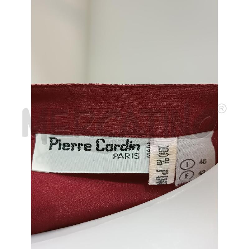 MAGLIETTA DONNA PIERRE CARDIN BORDEAUZ 100% SETA  | Mercatino dell'Usato Torino tenivelli 4