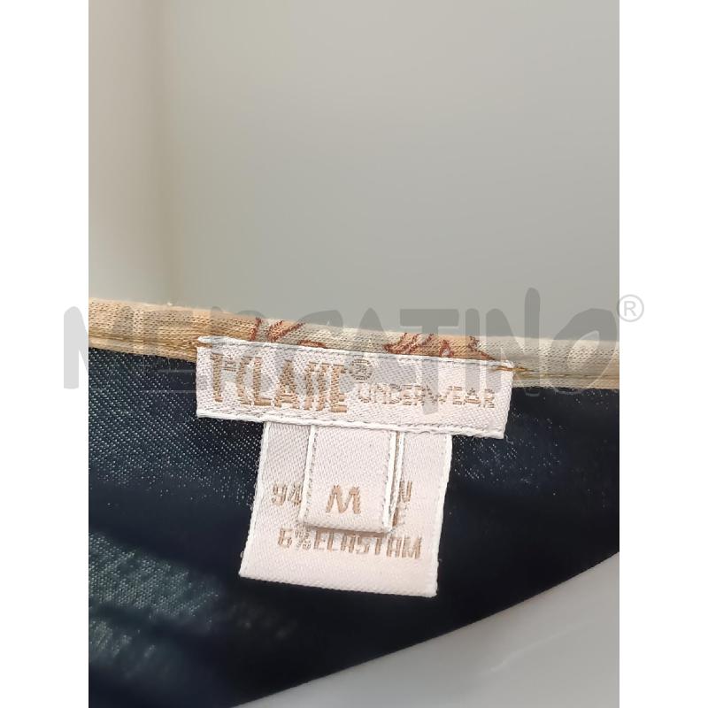 MAGLIETTA DONNA PRIMACLASSE NERA BORDI MAPPAMONDO BEIGE  | Mercatino dell'Usato Torino tenivelli 4