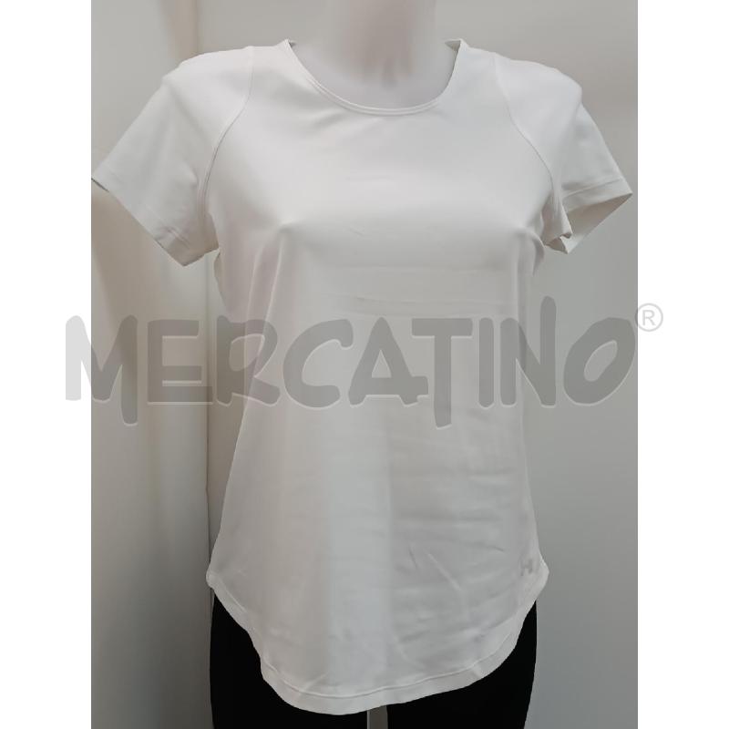 MAGLIETTA DONNA UNDERARMOUR BIANCO APERTO NELLA SCHIENA  | Mercatino dell'Usato Torino tenivelli 1
