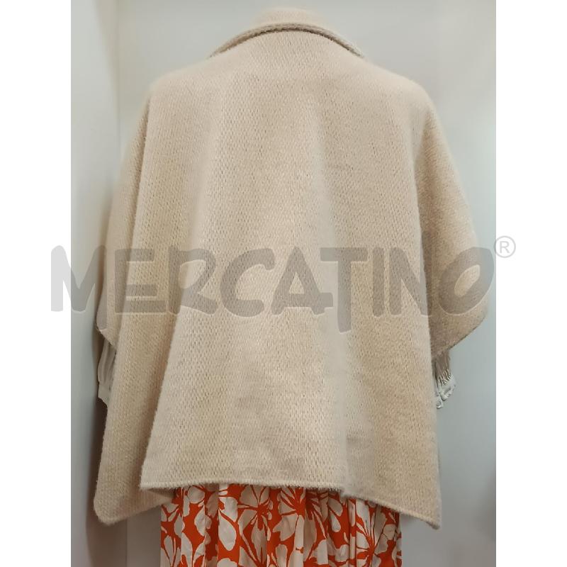 MANTELLA DONNA HAVEONE BEIGE ABBOTTONATA LATERALE E DAVANTI  | Mercatino dell'Usato Torino tenivelli 2