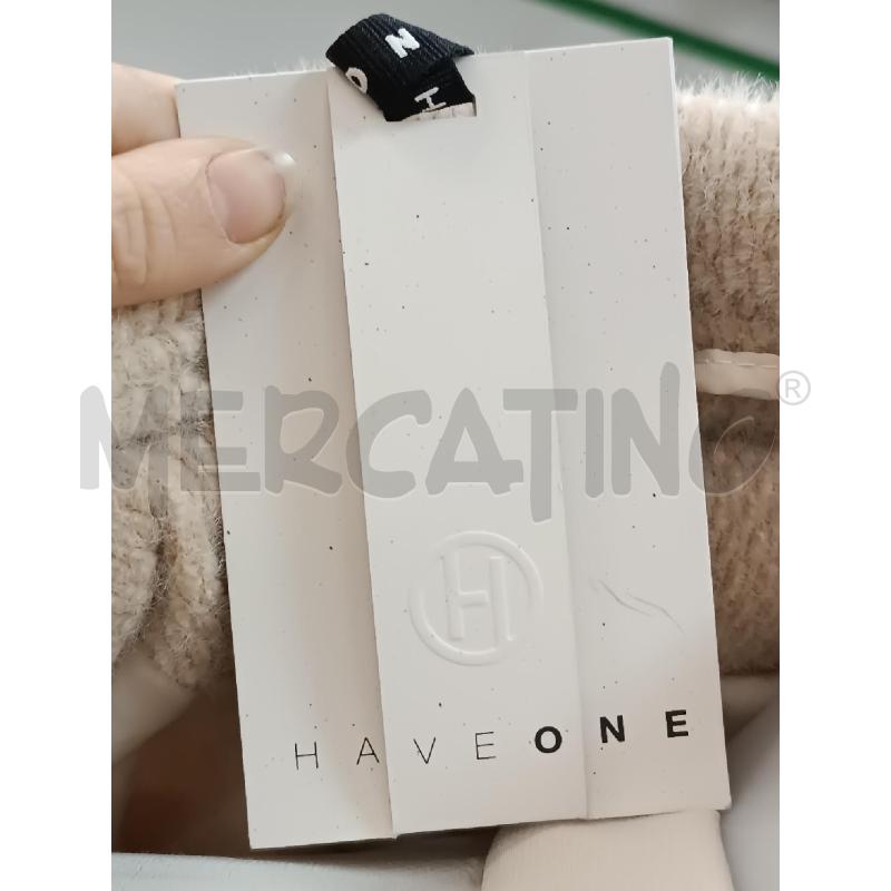 MANTELLA DONNA HAVEONE BEIGE ABBOTTONATA LATERALE E DAVANTI  | Mercatino dell'Usato Torino tenivelli 5