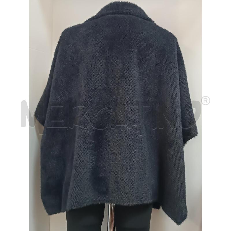 MANTELLA DONNA HAVEONE NERA ABBOTTONATA LATERALE E DAVANTI | Mercatino dell'Usato Torino tenivelli 2