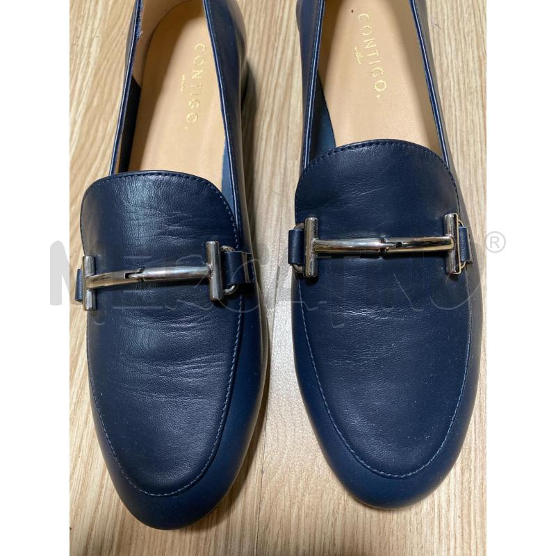 MOCASSINI DONNA CONTIGO PELLE BLU | Mercatino dell'Usato Torino tenivelli 3