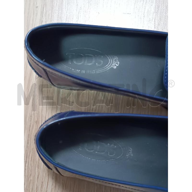 MOCASSINI DONNA TOD'S VERNICE BLU  | Mercatino dell'Usato Torino tenivelli 3